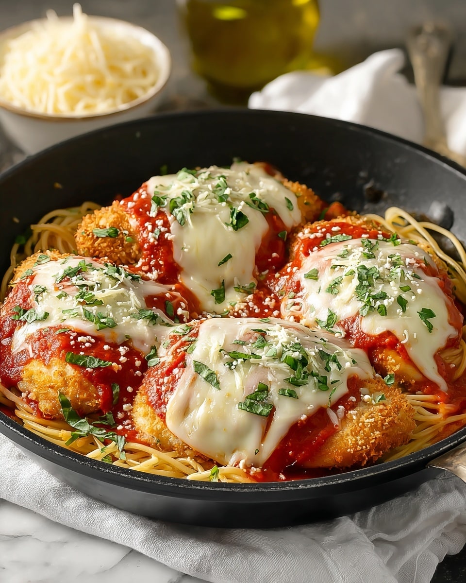 Crispy Chicken Parmesan with Marinara and Mozzarella Recipe 5 Crispy Chicken Parmesan with Marinara and Mozzarella Recipe - Recipe Image
