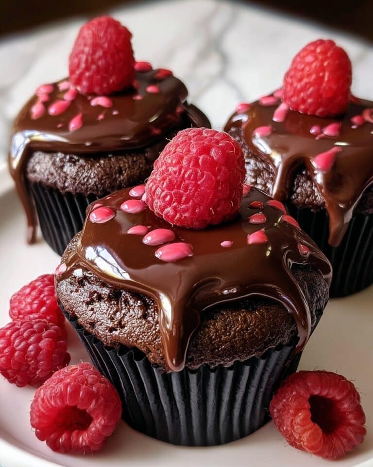 Raspberry Chocolate Lava Cupcakes Recipe