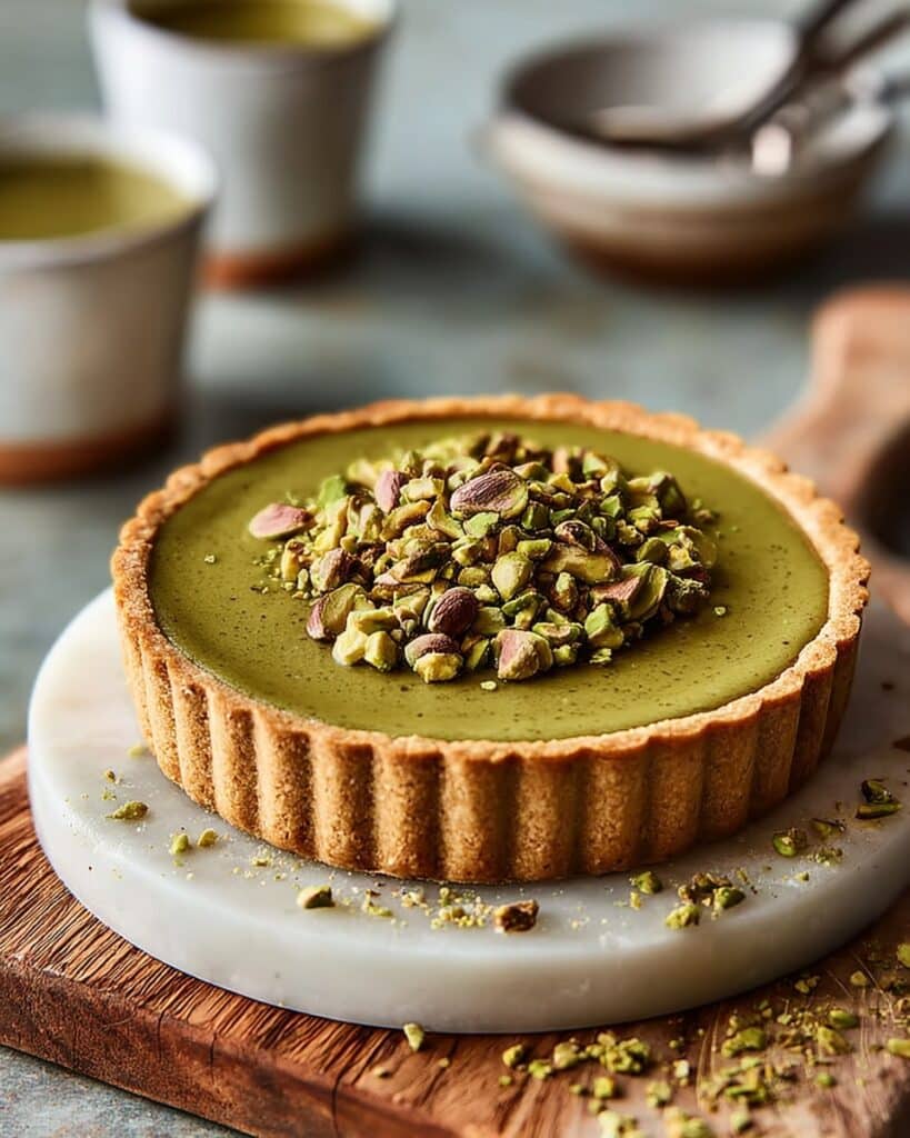 Creamy Pistachio Tart with Rich Pistachio Filling Recipe