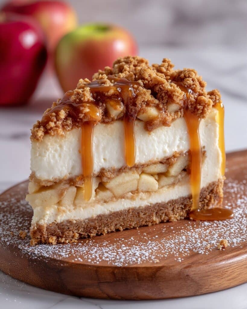 Salted Caramel Apple Pie Cheesecake Recipe