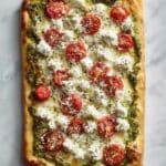 Pesto Caprese Puff Pastry Pizza Recipe