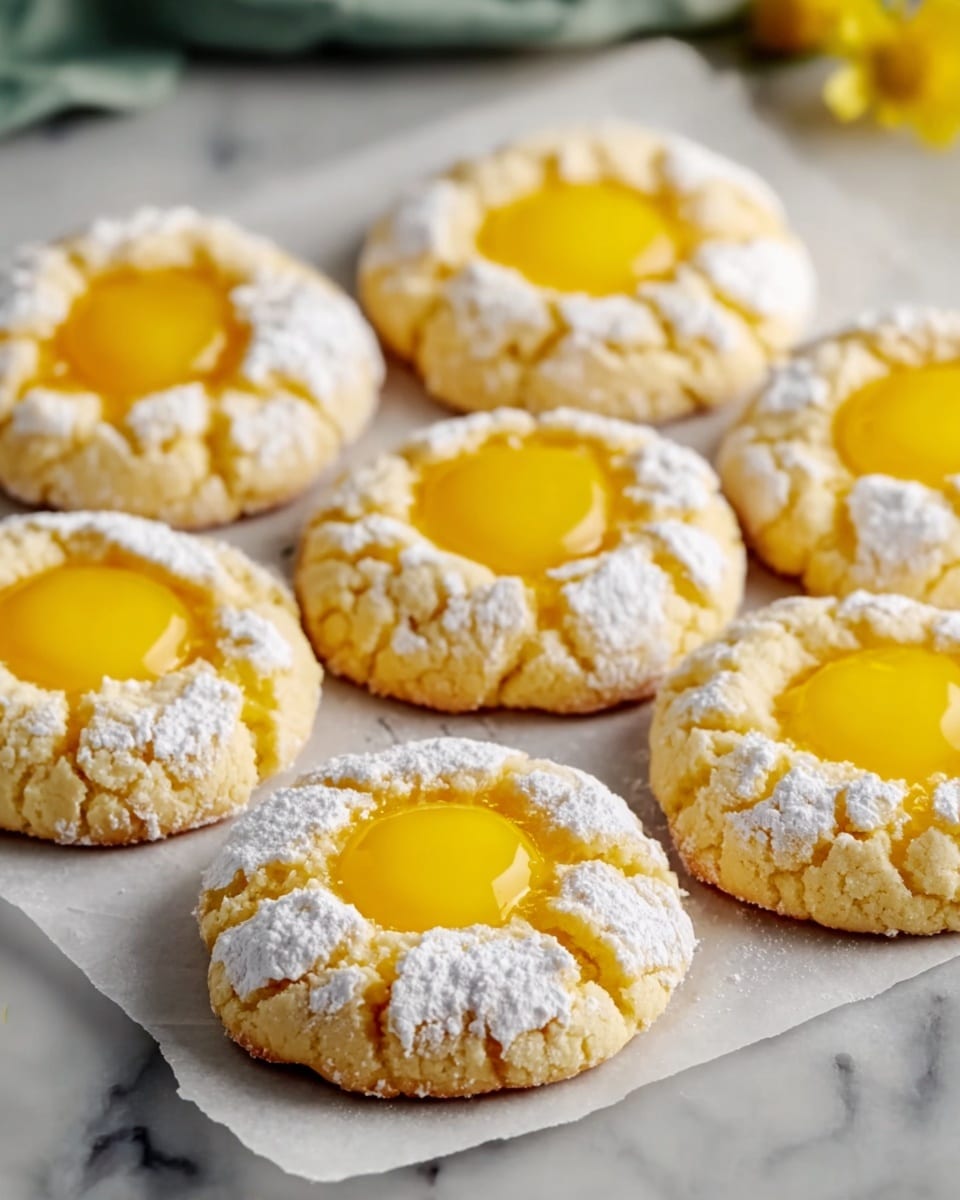 Lemon Curd Thumbprint Cookies Recipe - Recipe Image