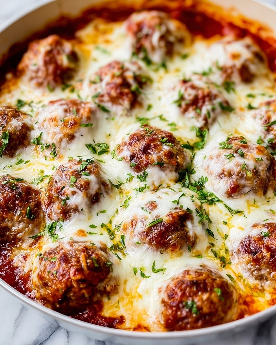 Meatball Casserole with Melted Mozzarella and Mashed Potatoes Recipe 5 Meatball Casserole with Melted Mozzarella and Mashed Potatoes Recipe - Recipe Image
