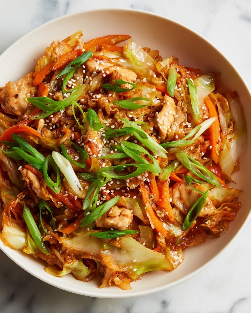 Chinese Chicken Cabbage Stir-Fry Recipe