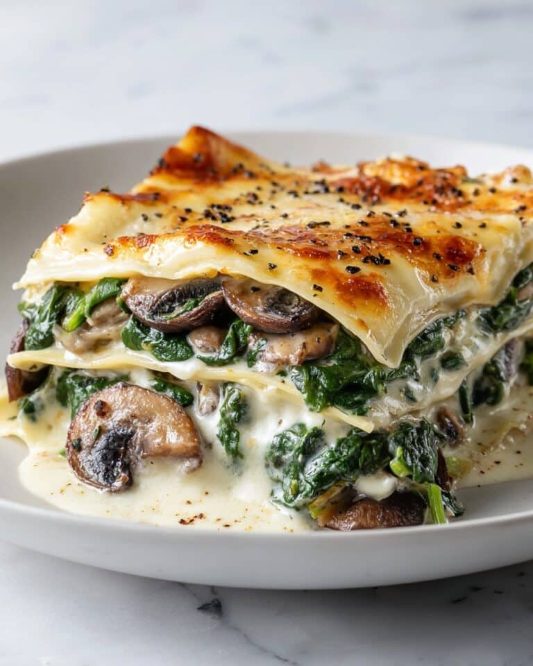 Mushroom and Spinach Lasagna Recipe