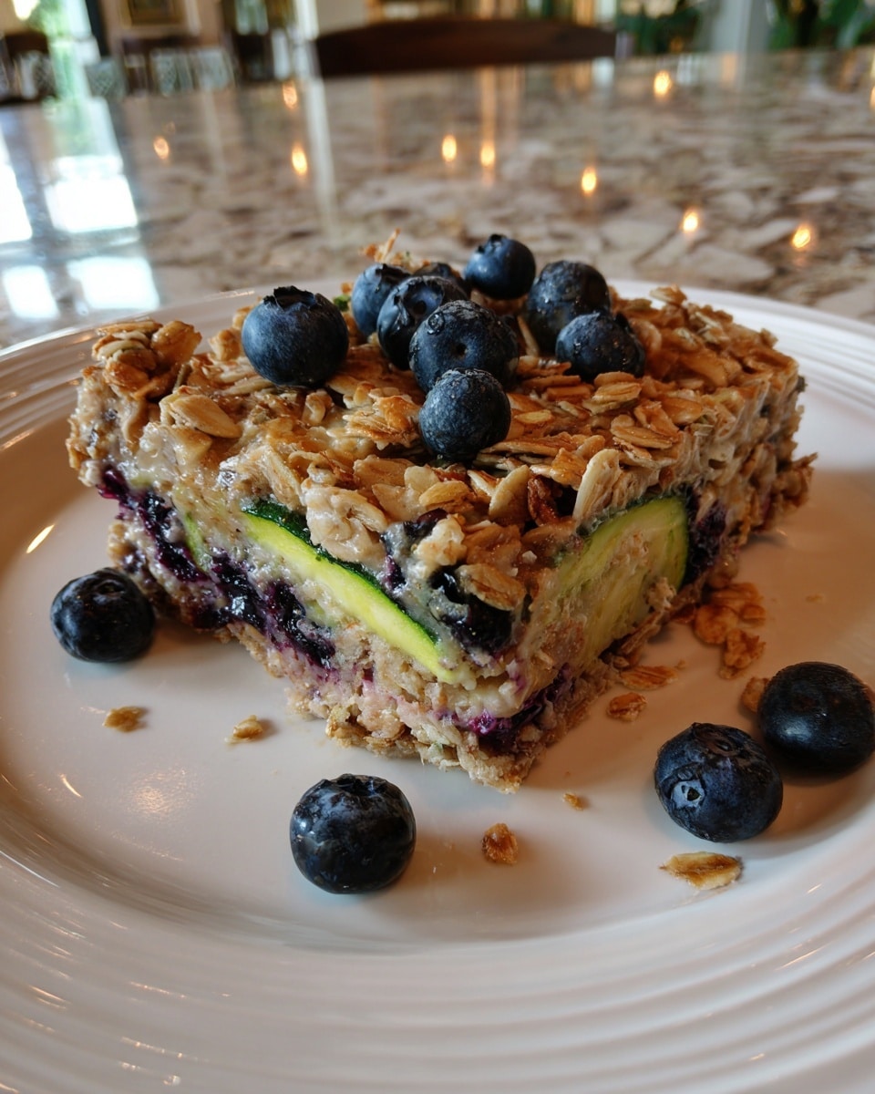 Zucchini Blueberry Baked Oatmeal Recipe