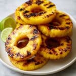 Grilled Pineapple with Brown Sugar, Lime, and Coconut Recipe