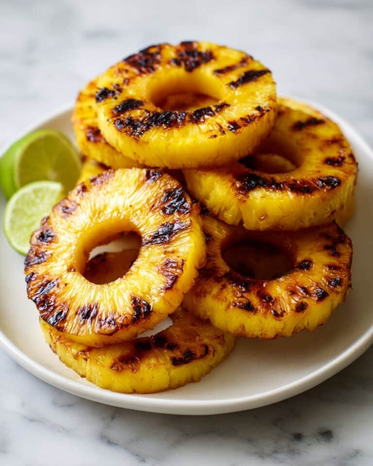 Grilled Pineapple with Brown Sugar, Lime, and Coconut Recipe