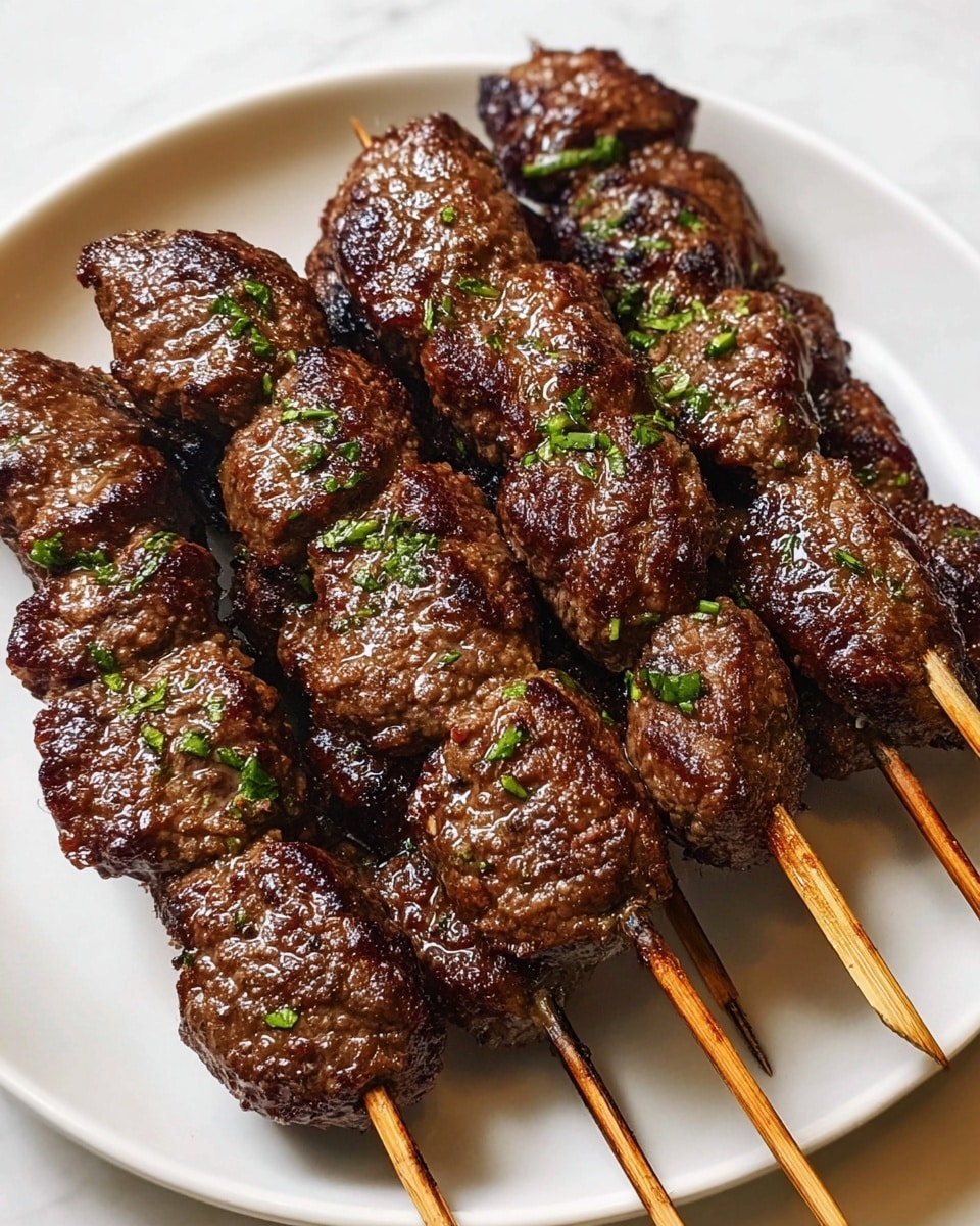 Spiced Beef and Lamb Kofta Kebabs with Tzatziki and Greek Sides Recipe - Recipe Image