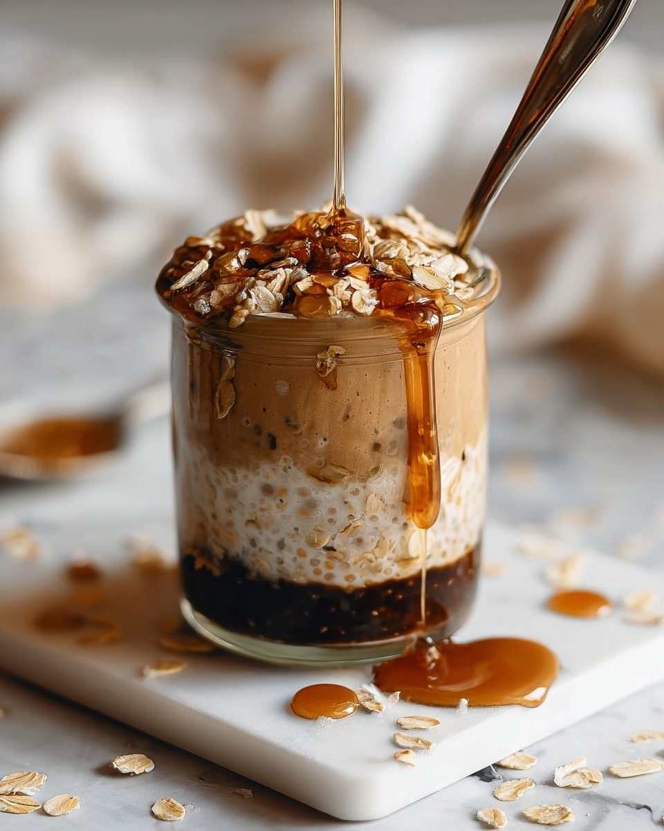 Caramel Macchiato Overnight Oats Recipe - Recipe Image
