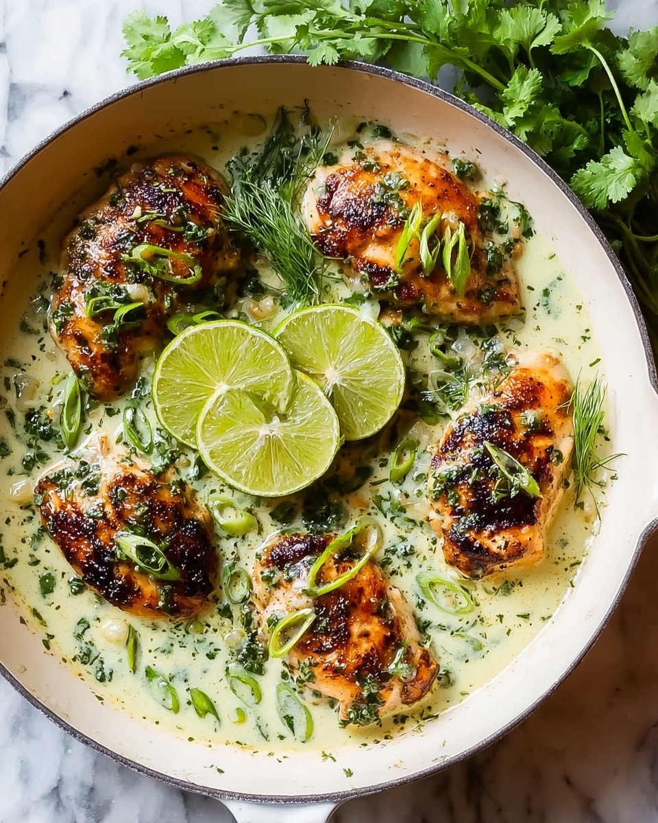 Creamy Coconut Lime Chicken Recipe - Recipe Image