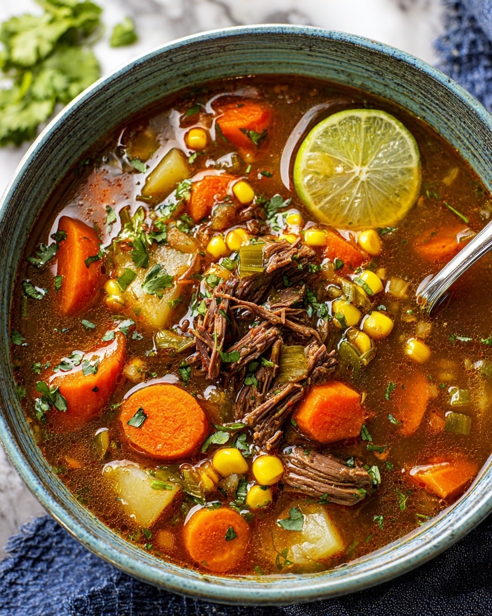 Caldo de Res: Hearty Mexican Beef Vegetable Soup Recipe - Recipe Image