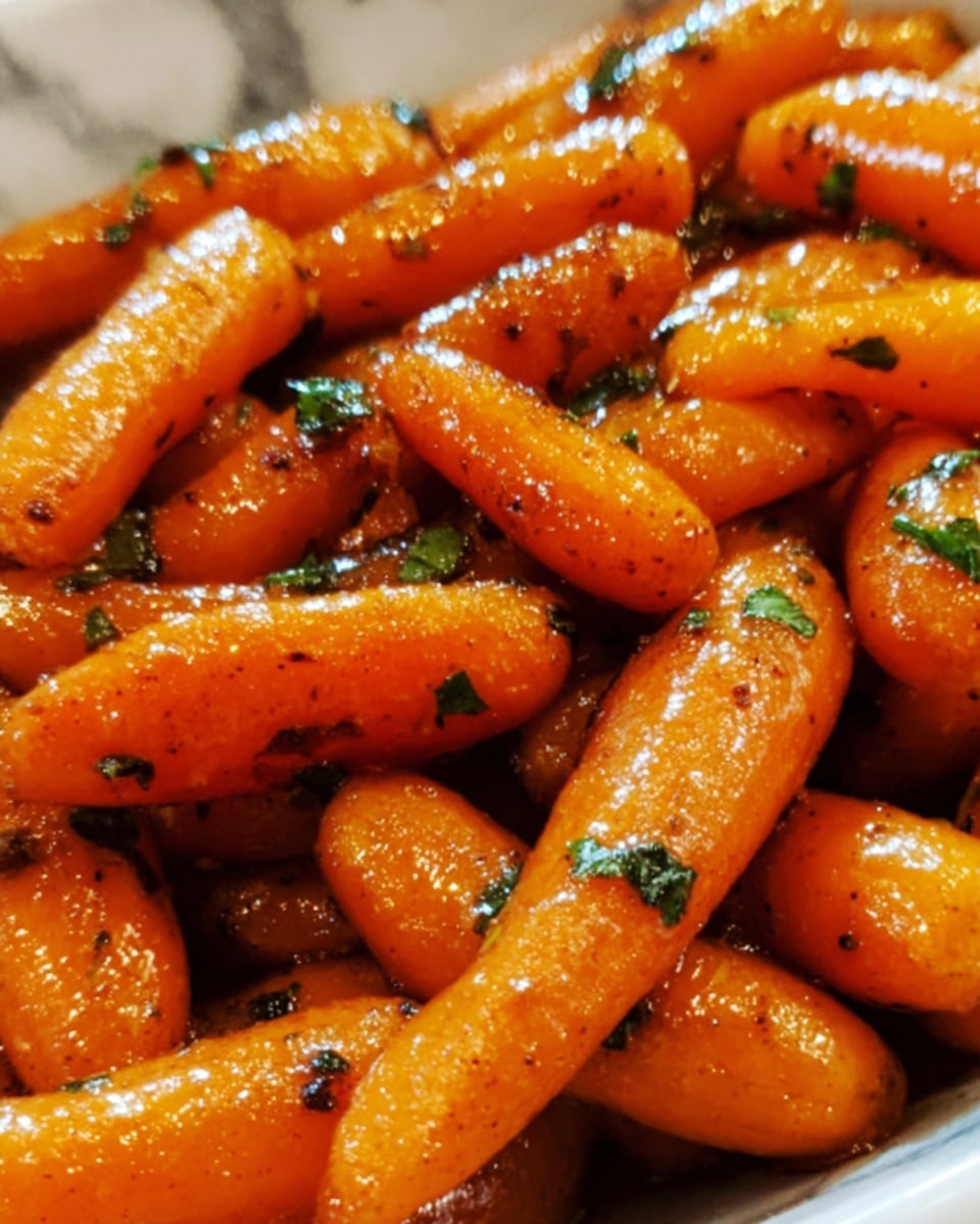 Honey Garlic Butter Roasted Carrots Recipe - Recipe Image