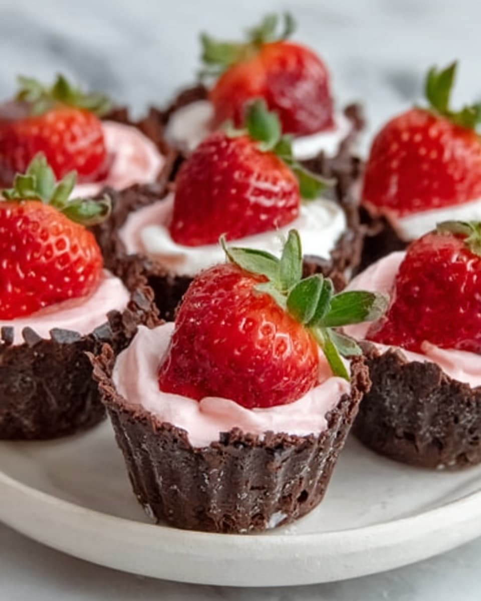 Chocolate Cheesecake Stuffed Strawberries Recipe - Recipe Image