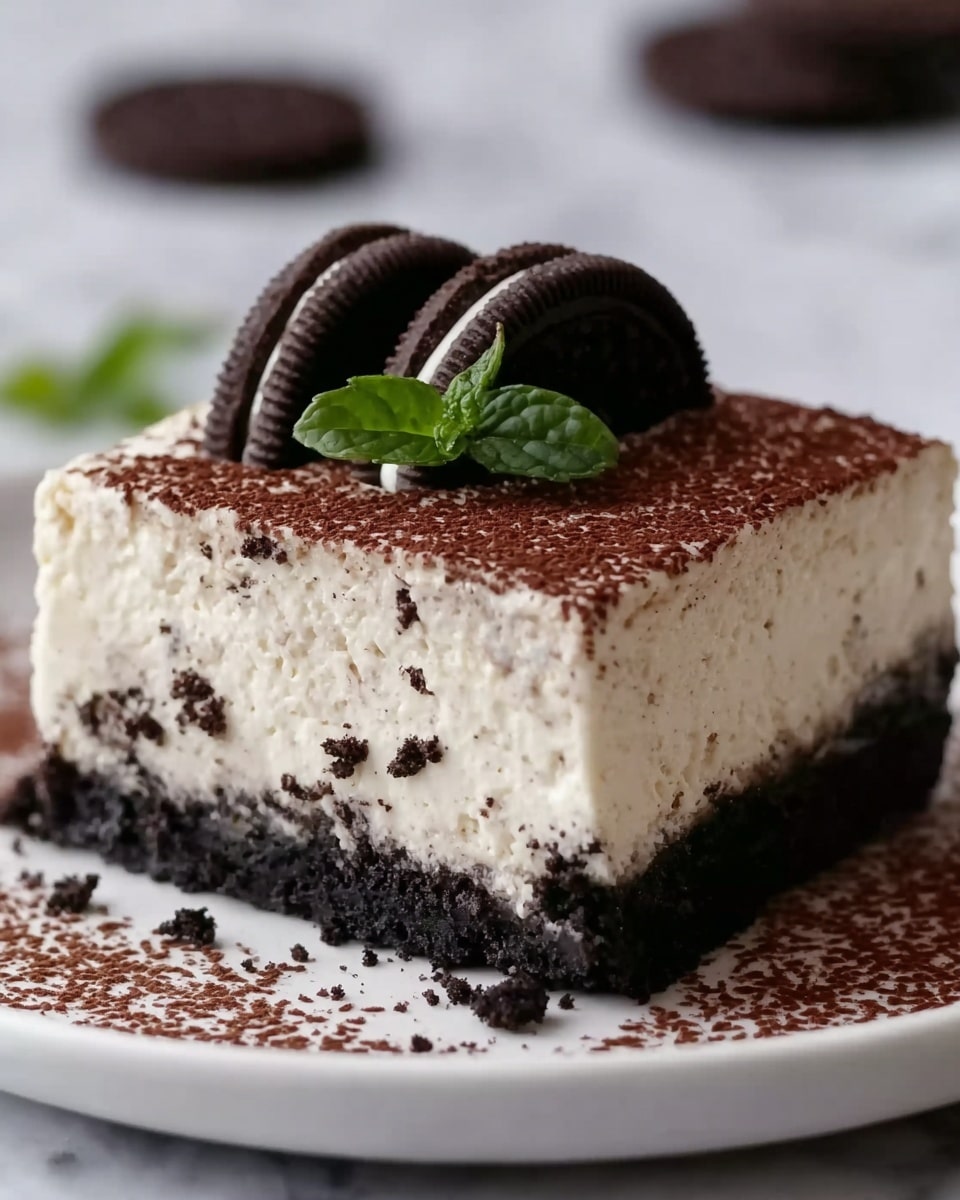 No-Bake Cookies and Cream Cheesecake Recipe - Recipe Image