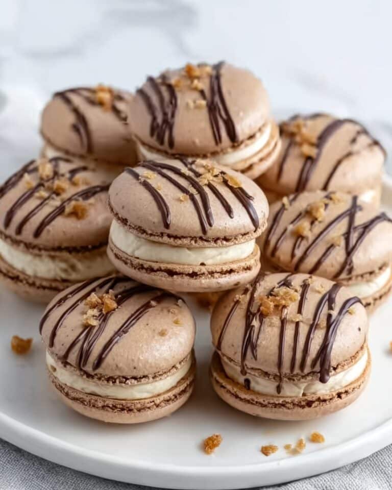 Nutella Drizzle Macaron Recipe