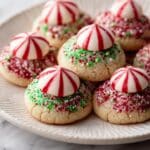 Candy Cane Kiss Cookies Recipe