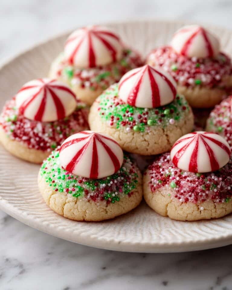 Candy Cane Kiss Cookies Recipe