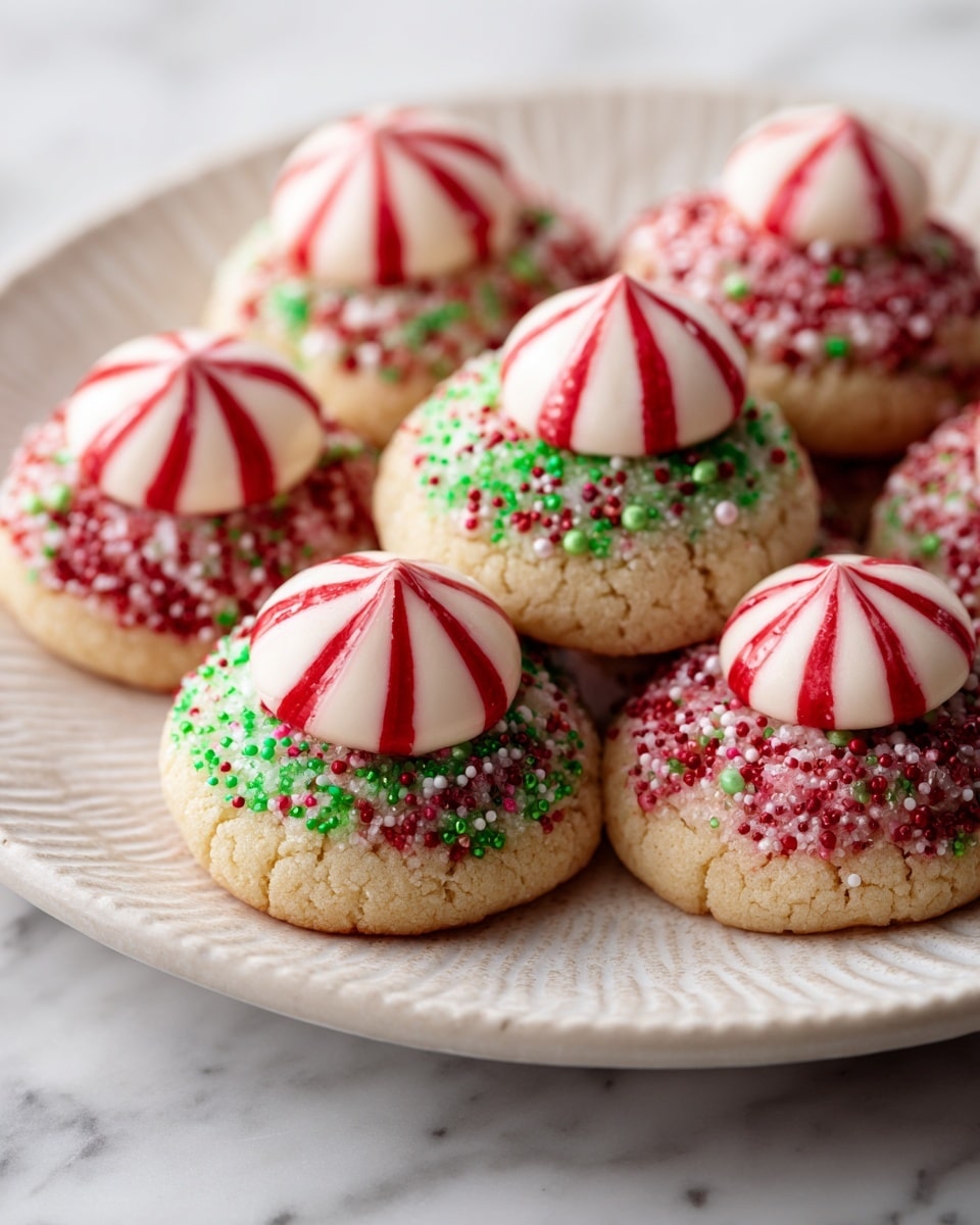 Candy Cane Kiss Cookies Recipe