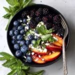 Blueberry Peach Feta Salad Recipe