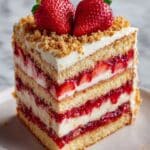 Berrylicious Strawberry Crunch Cheesecake Recipe