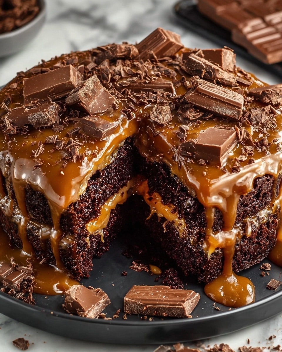 Chocolate Caramel Dump Cake Recipe - Recipe Image