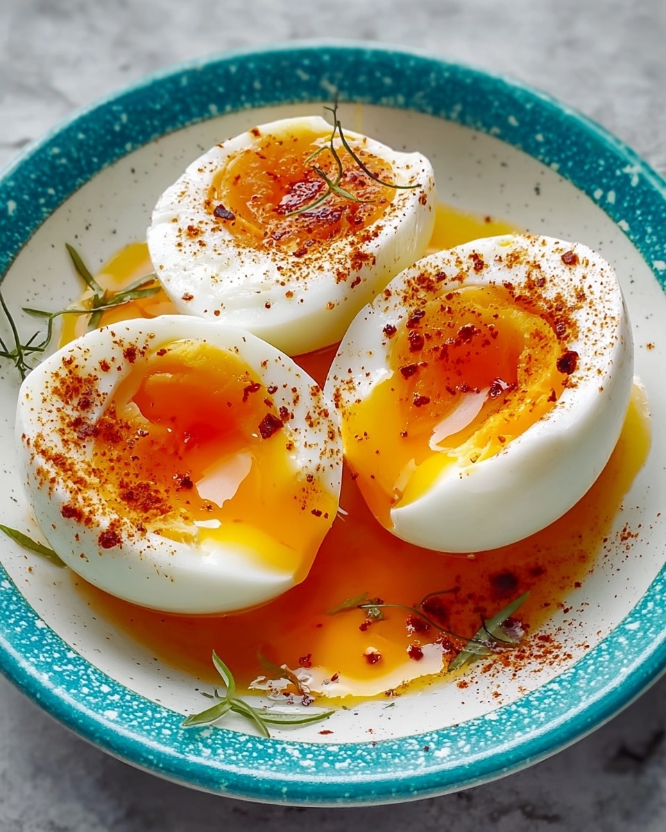 Turkish Eggs (Cilbir) with Spiced Butter and Fresh Herbs Recipe 5 Turkish Eggs (Cilbir) with Spiced Butter and Fresh Herbs Recipe - Recipe Image