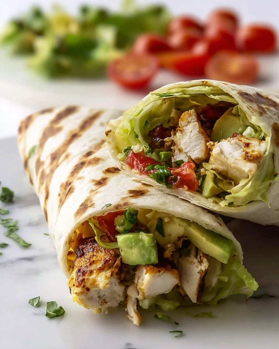 Chicken Avocado Wrap Recipe - Recipe Image