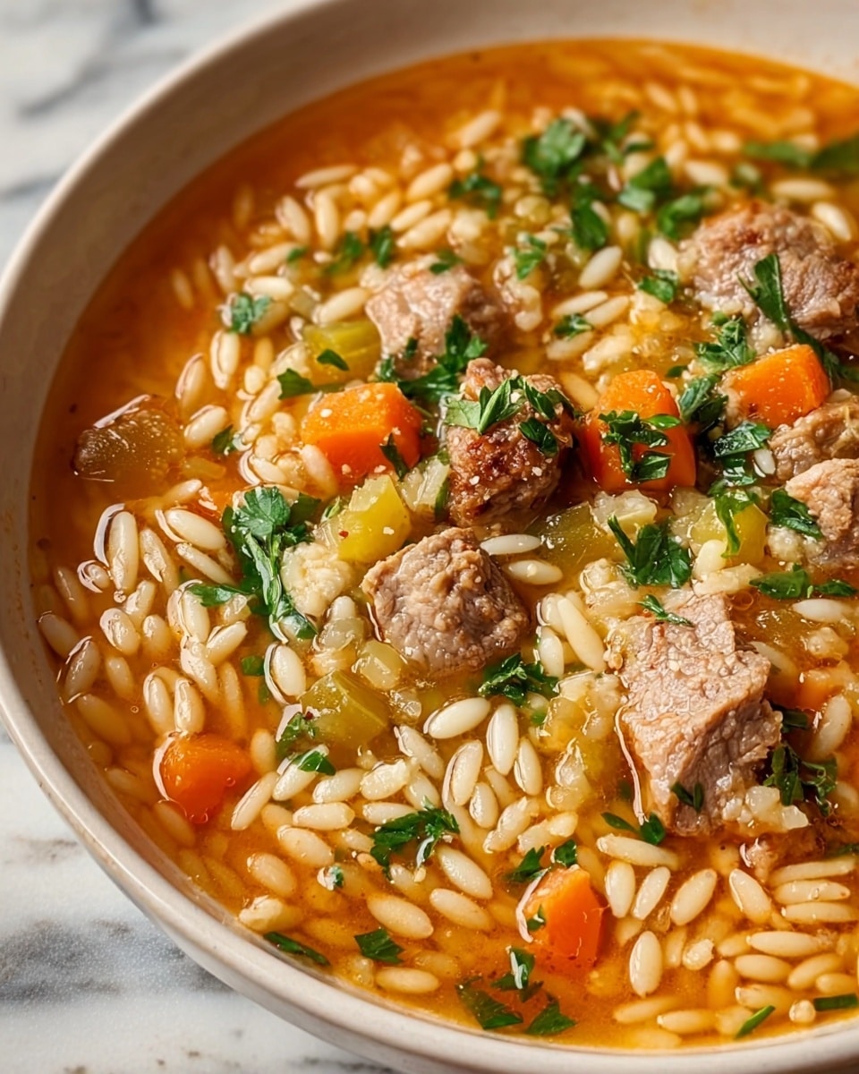 Marry Me Sausage Orzo Soup Recipe - Recipe Image