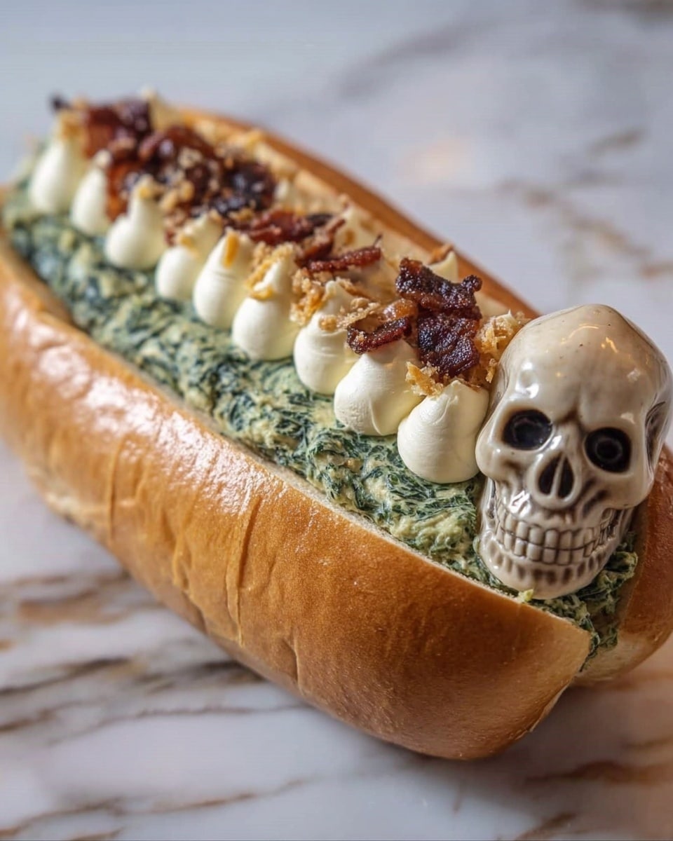Halloween Lipton Spinach Dip in a Coffin Bread Bowl Recipe 5 Halloween Lipton Spinach Dip in a Coffin Bread Bowl Recipe - Recipe Image