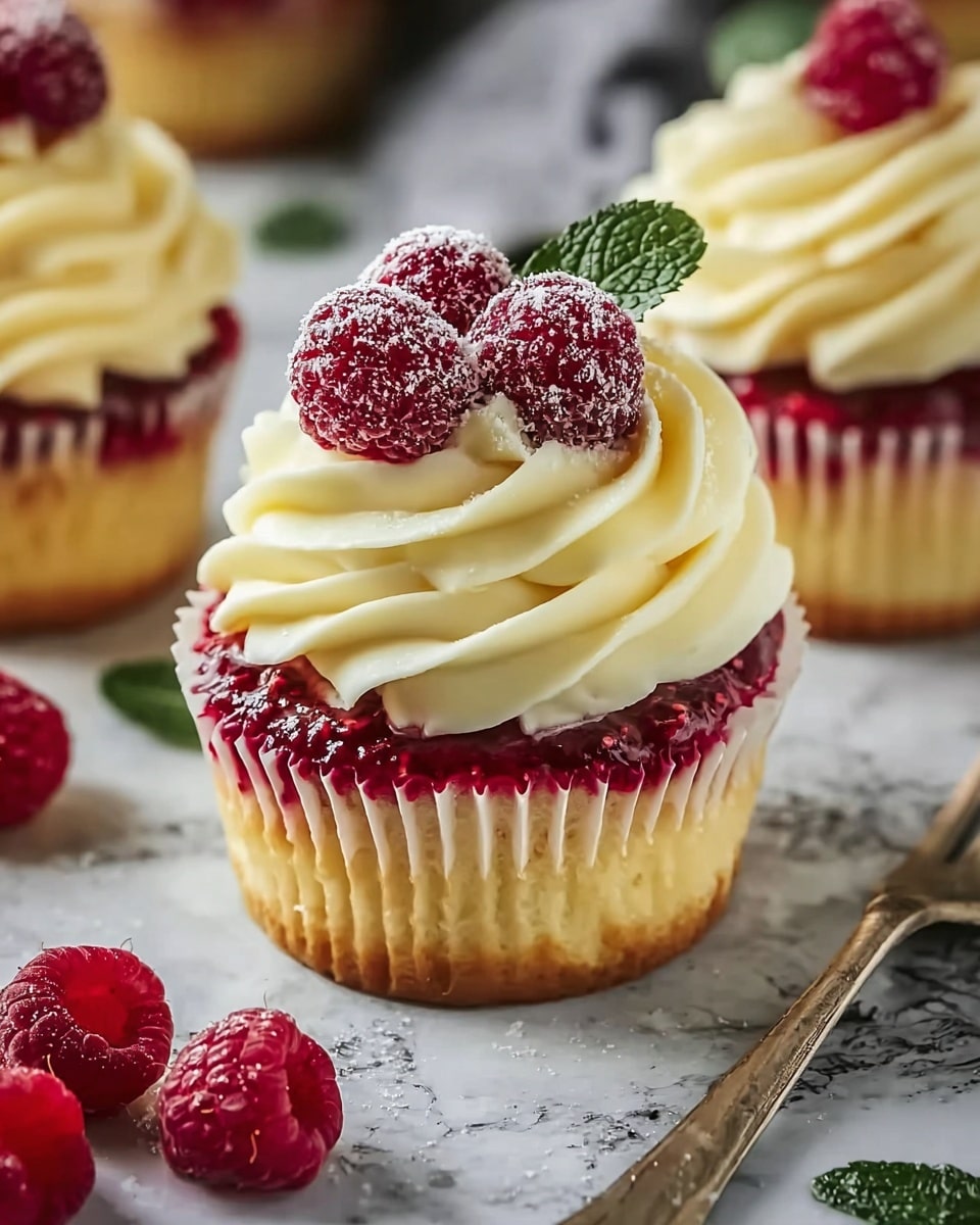 Luscious Lemon Raspberry Swirl Cheesecake Cups Recipe - Recipe Image