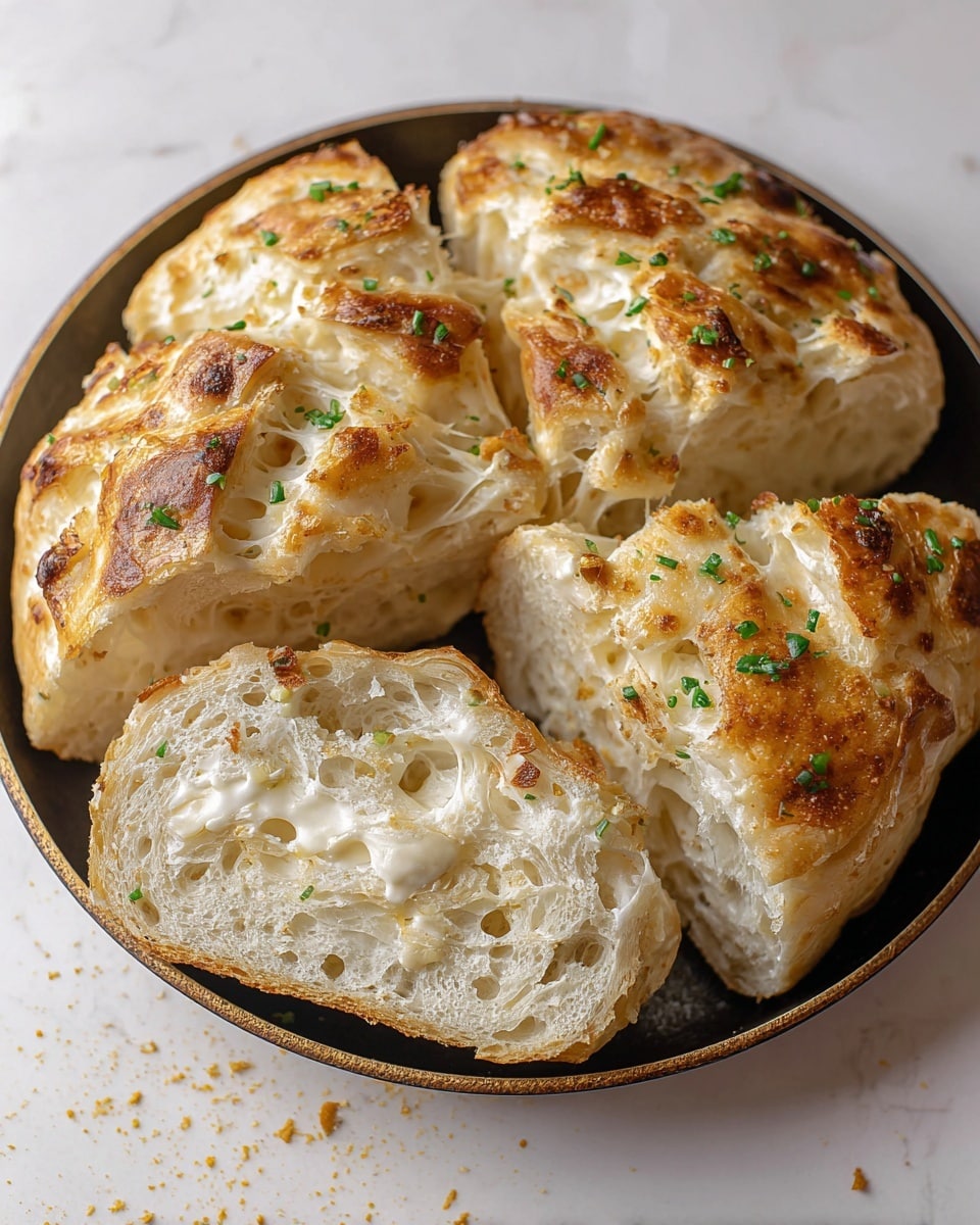 Light and Fluffy Garlic Butter Dinner Rolls Recipe - Recipe Image