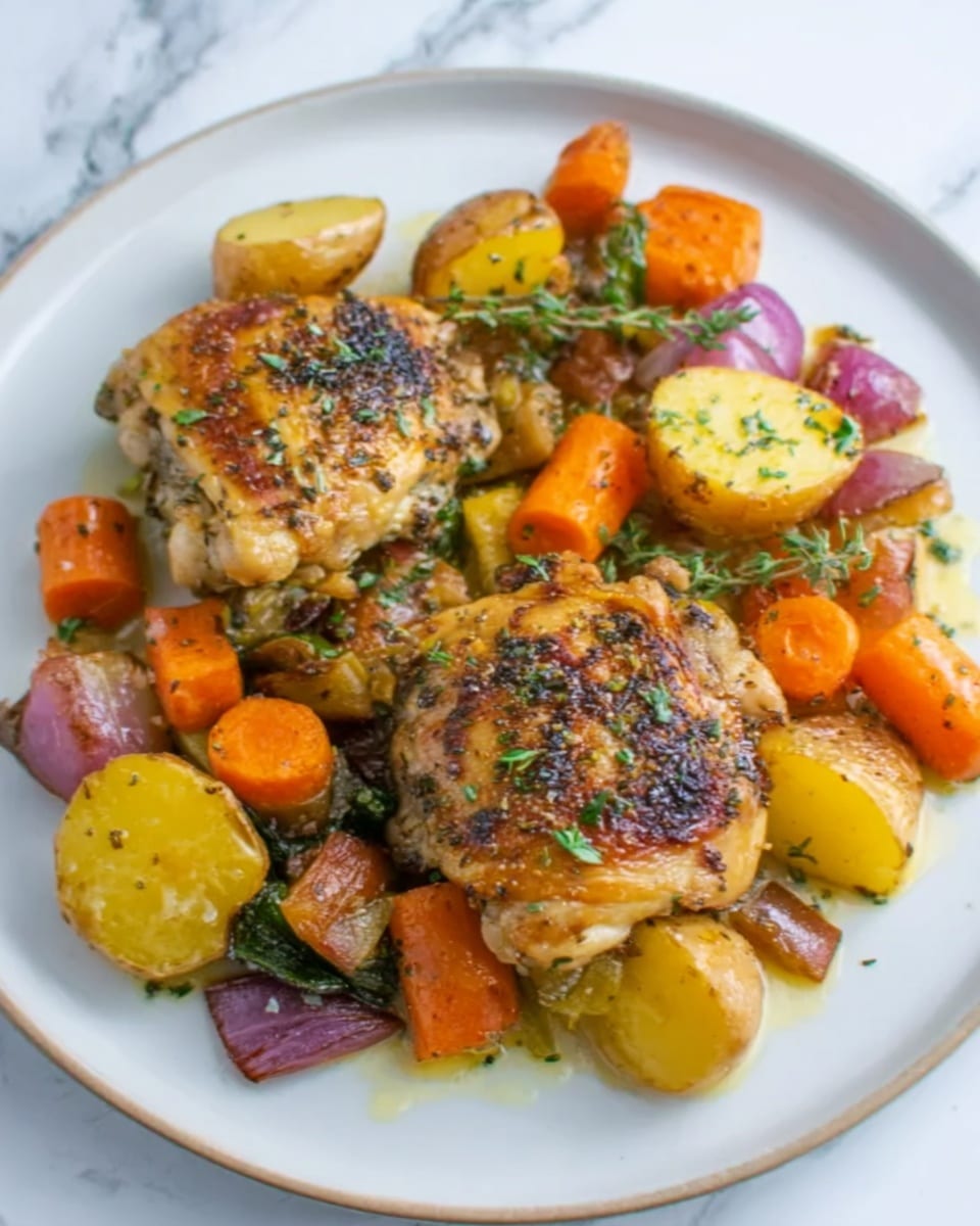 Autumn Roast Chicken with Root Vegetables and Honey-Glazed Soy Sauce Recipe