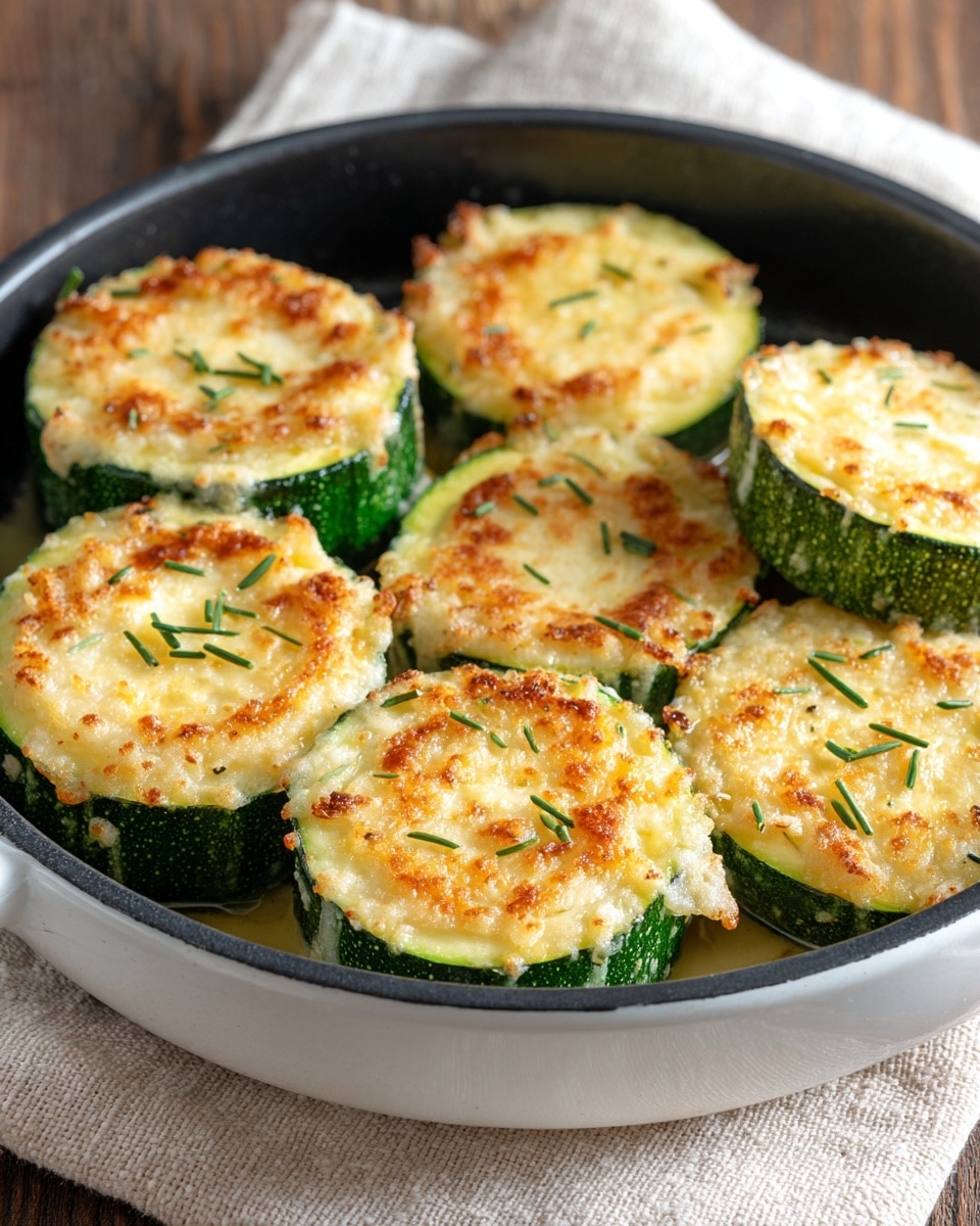 Baked Parmesan Zucchini Rounds Recipe - Recipe Image