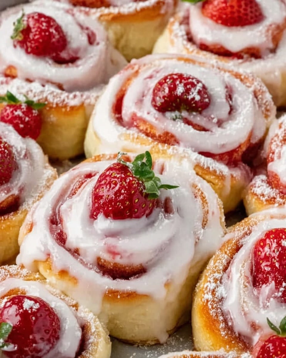 Strawberry Cheesecake Cinnabon Rolls Recipe - Recipe Image