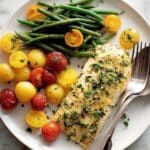 Herb-Crusted Tilapia with Roasted Vegetables Recipe