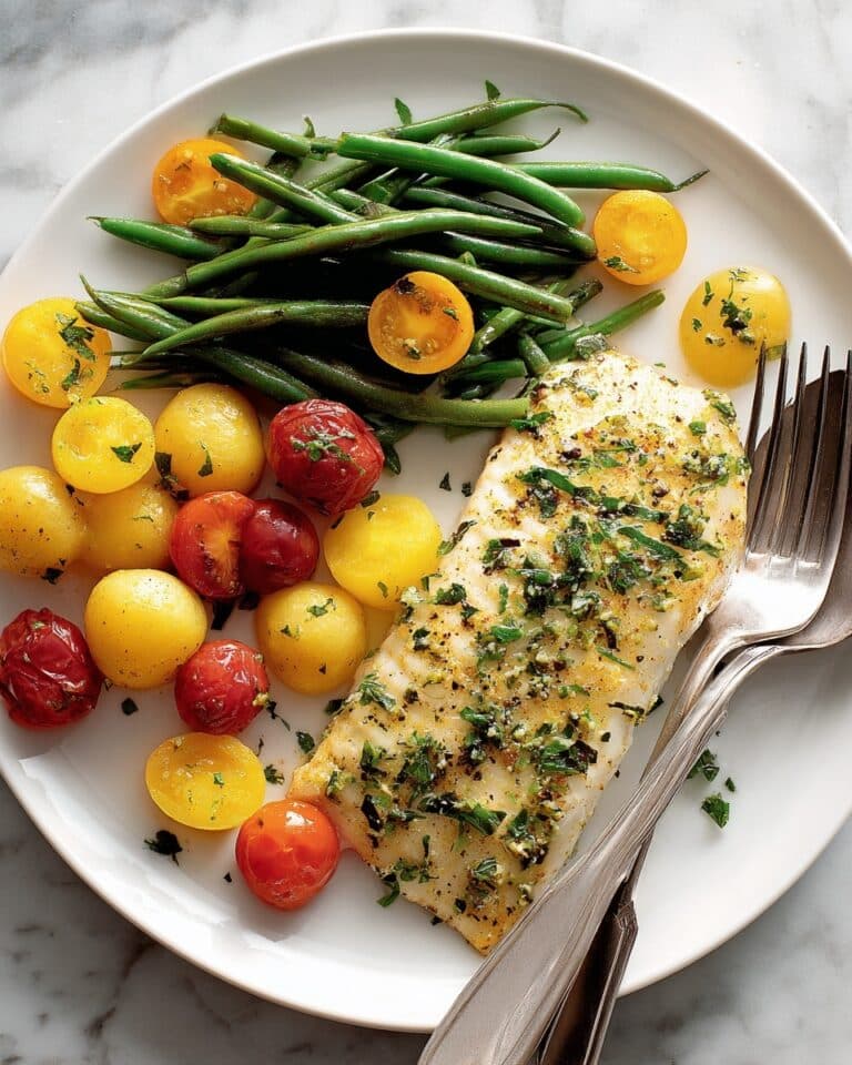 Herb-Crusted Tilapia with Roasted Vegetables Recipe
