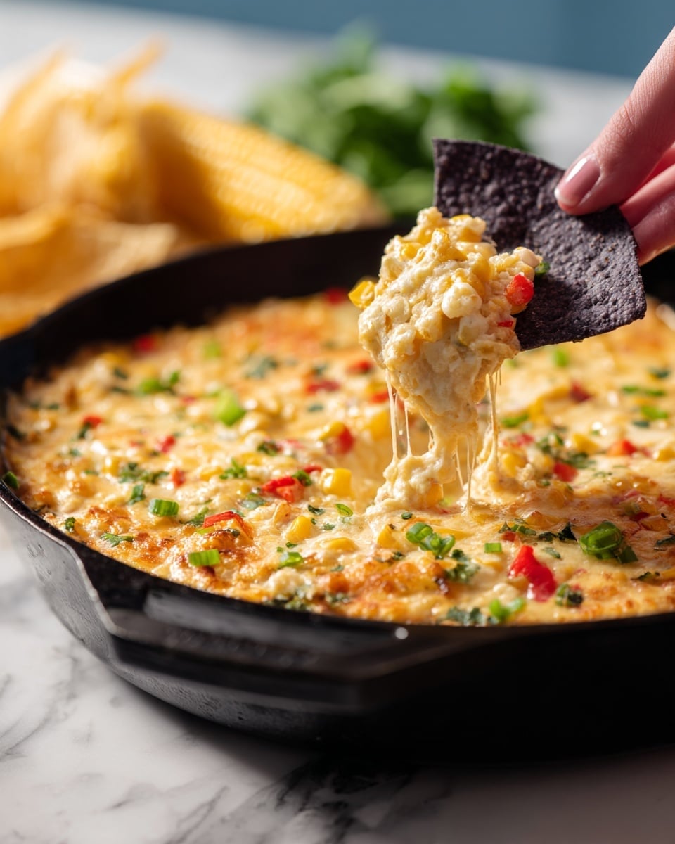 Roasted Corn Queso Fundido Recipe - Recipe Image