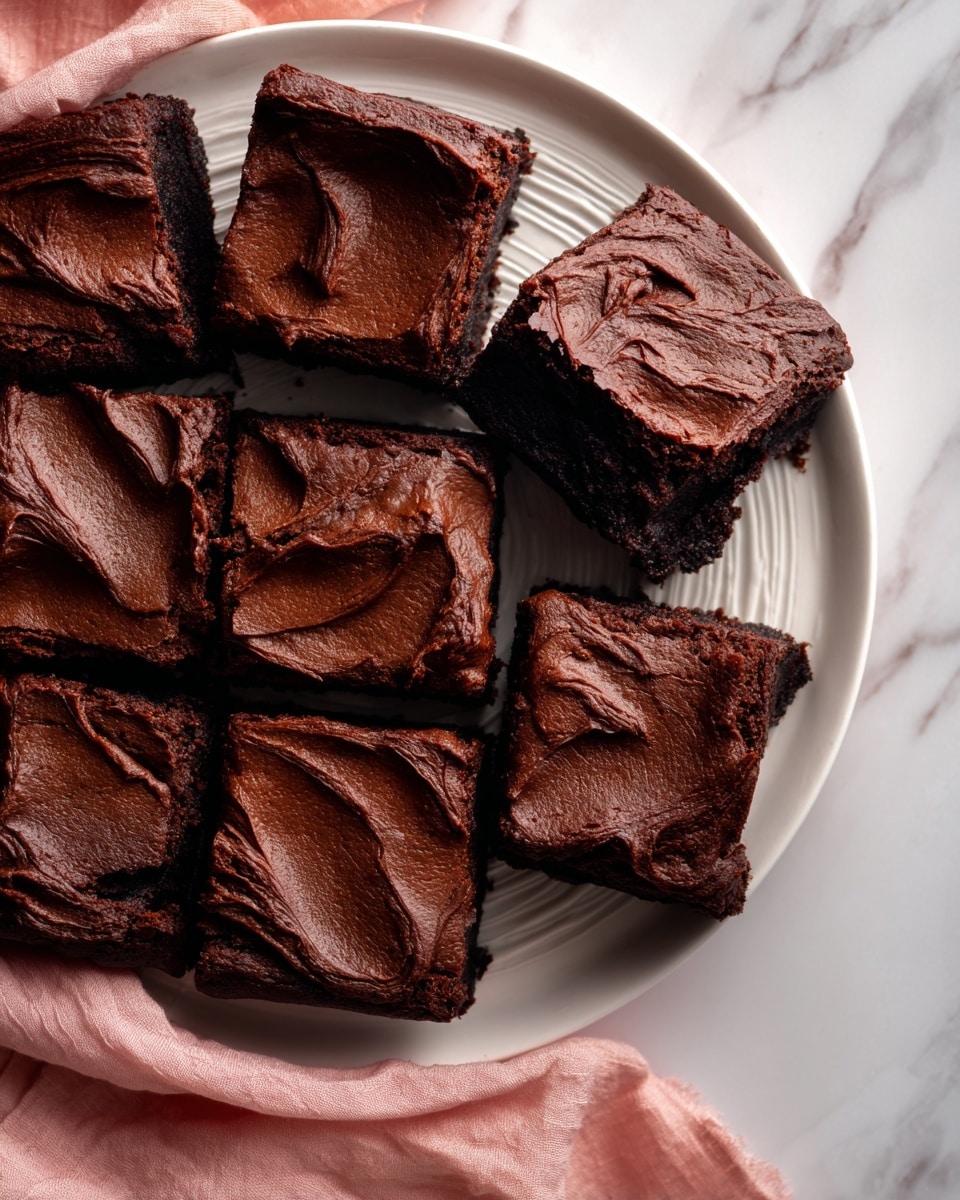 Chocolate Frosted Brownies Recipe - Recipe Image