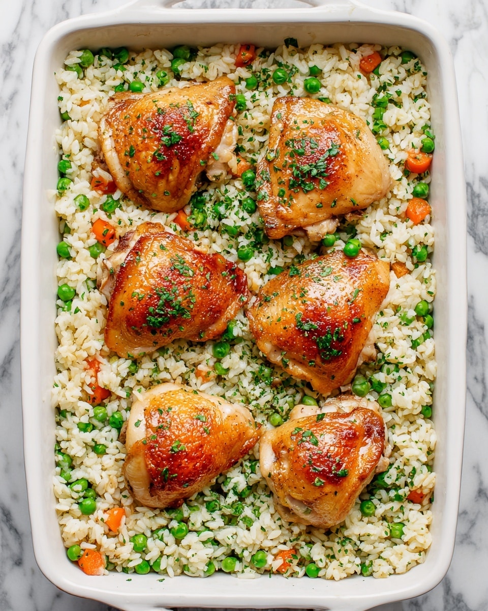 No-Peek Chicken Casserole with Creamy Rice and Vegetables Recipe - Recipe Image