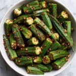 Garlic Chili Roasted Okra Recipe