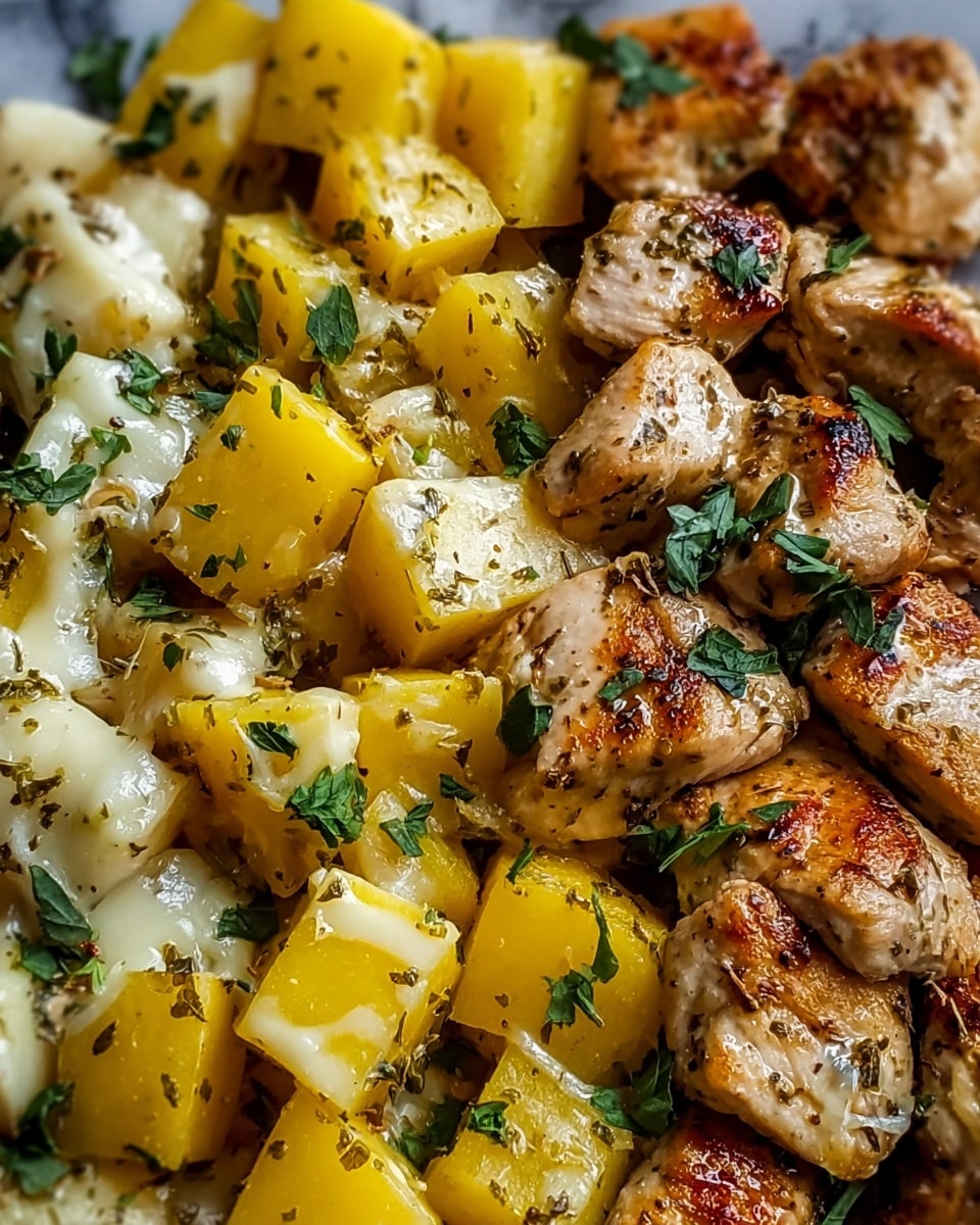 Garlic Parmesan Chicken and Potatoes Recipe - Recipe Image