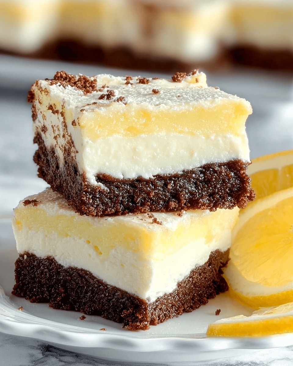 Lemon Cream Cheese Brownies Recipe - Recipe Image