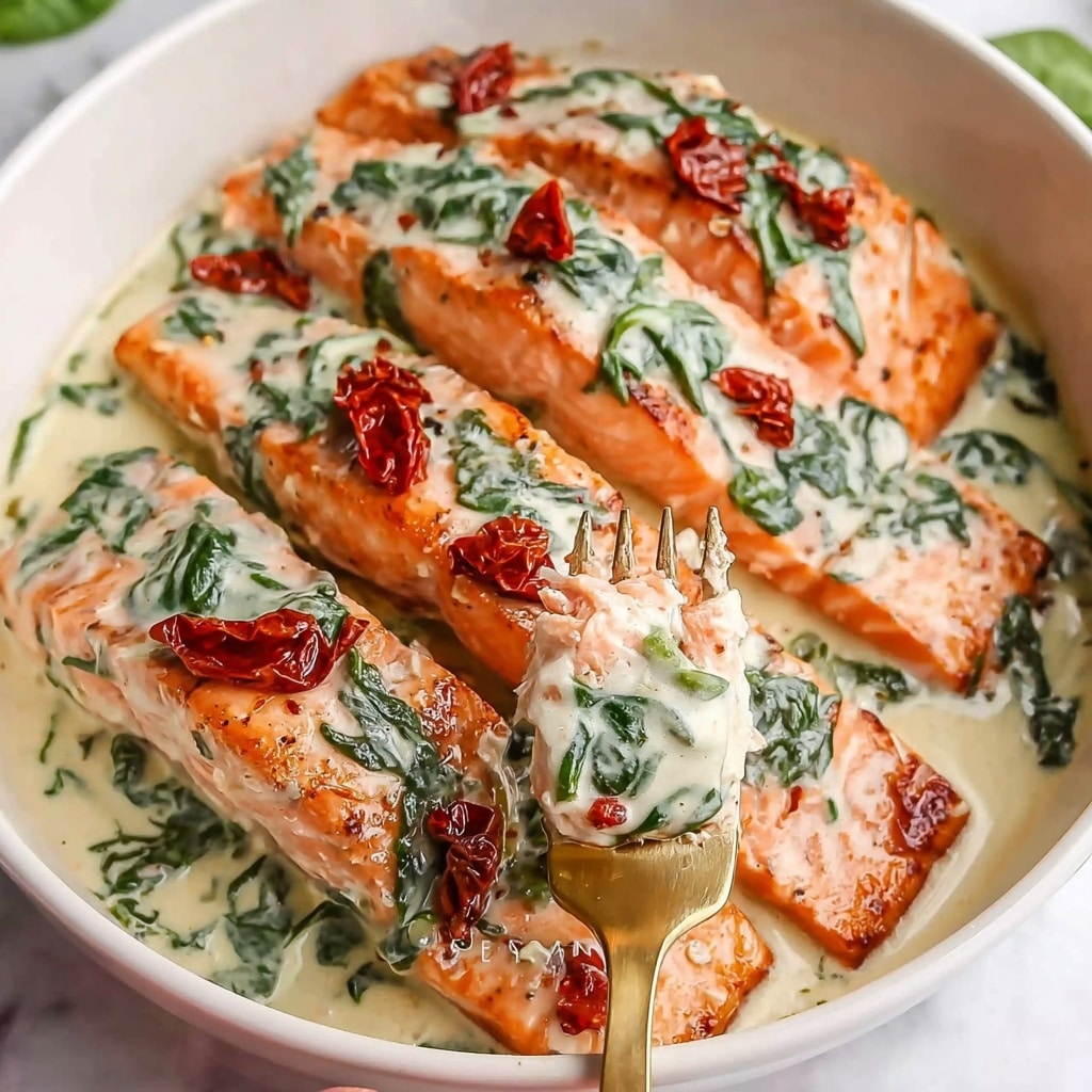 Creamy Tuscan Salmon Recipe - Recipe Image