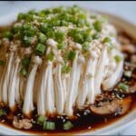 Enoki Mushrooms with Garlic & Scallion Sauce Recipe
