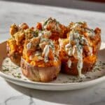 Buffalo Chicken Stuffed Sweet Potatoes Recipe