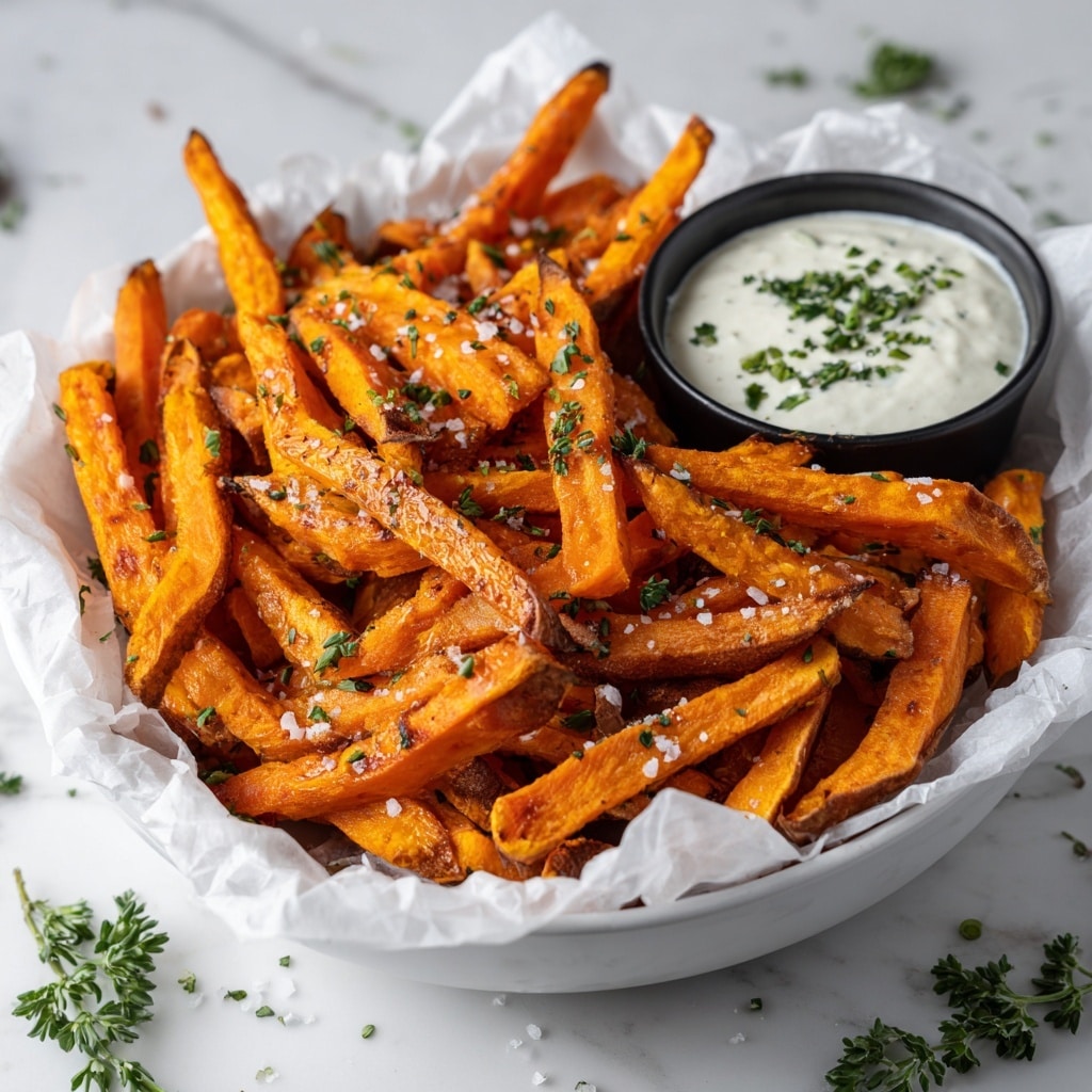 Air Fryer Crispy Sweet Potato Fries Recipe - Recipe Image