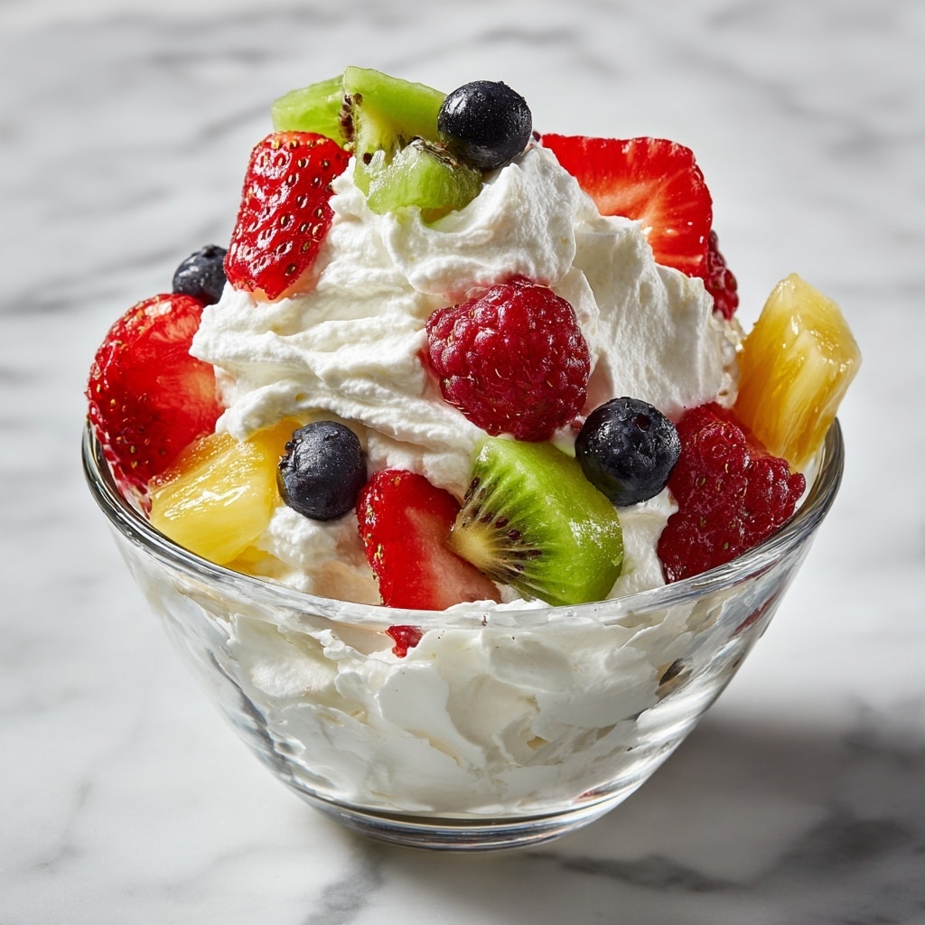 No Bake Cheesecake Fruit Salad Recipe