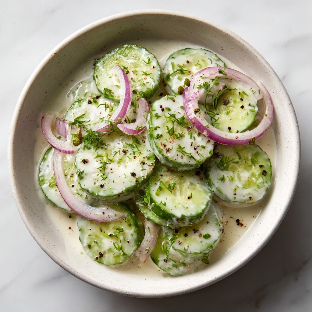 Creamy Cucumber Salad Recipe - Recipe Image