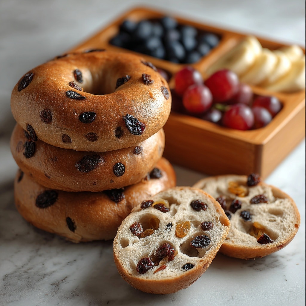 Cinnamon and Raisin Bagels Recipe - Recipe Image